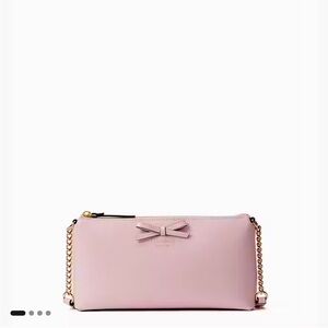 Kate Spade (cow) leather pink bow sawyer street declan handbag/purse.